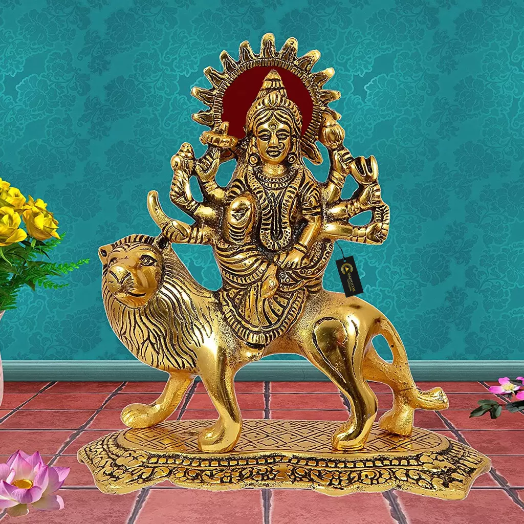 Goddess Lakshmi Idol Hindu Laxmi Statue Home Office Decor - Taajoo