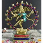 Brass Natraj Statue Showpiece for Pooja Gift Living Room Decoration