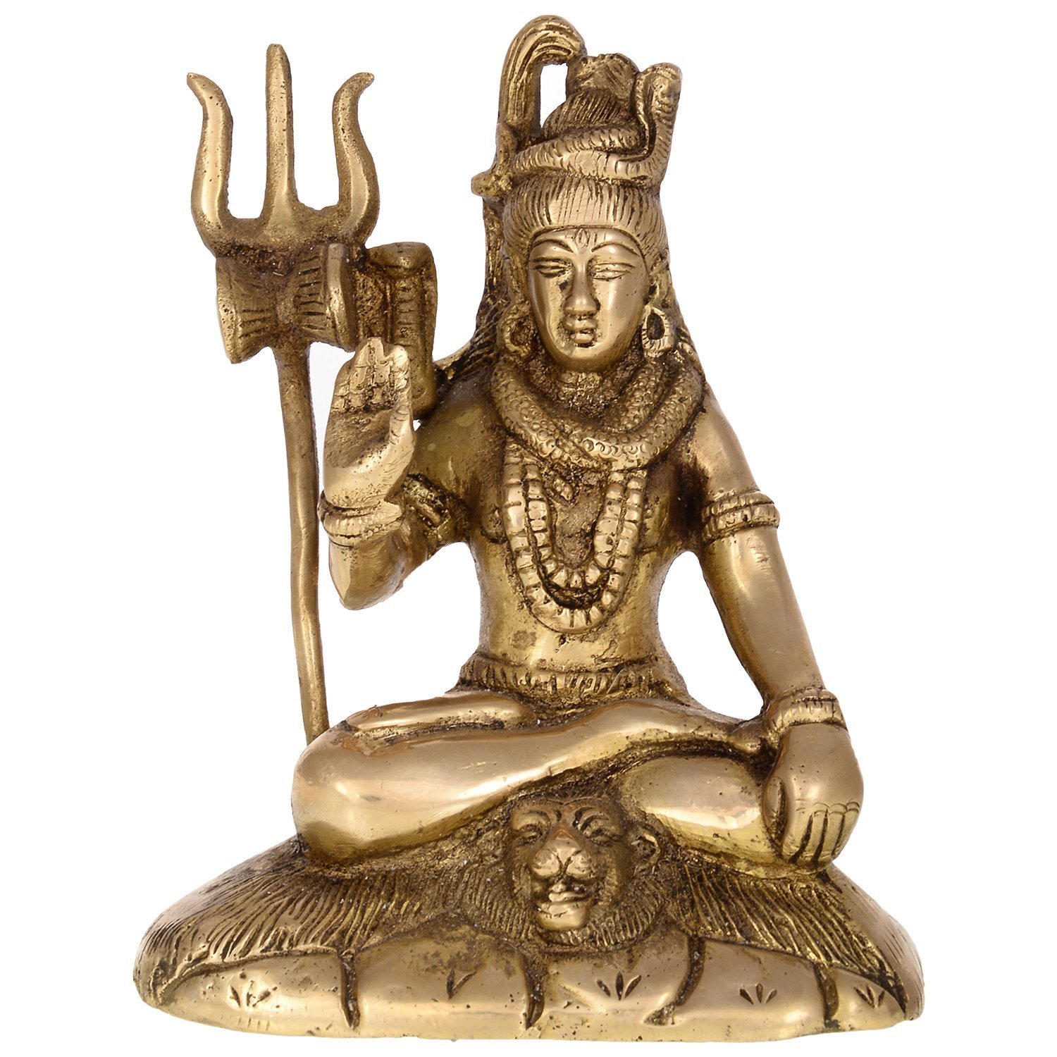 Lord Shiva Sitting Brass Idol
