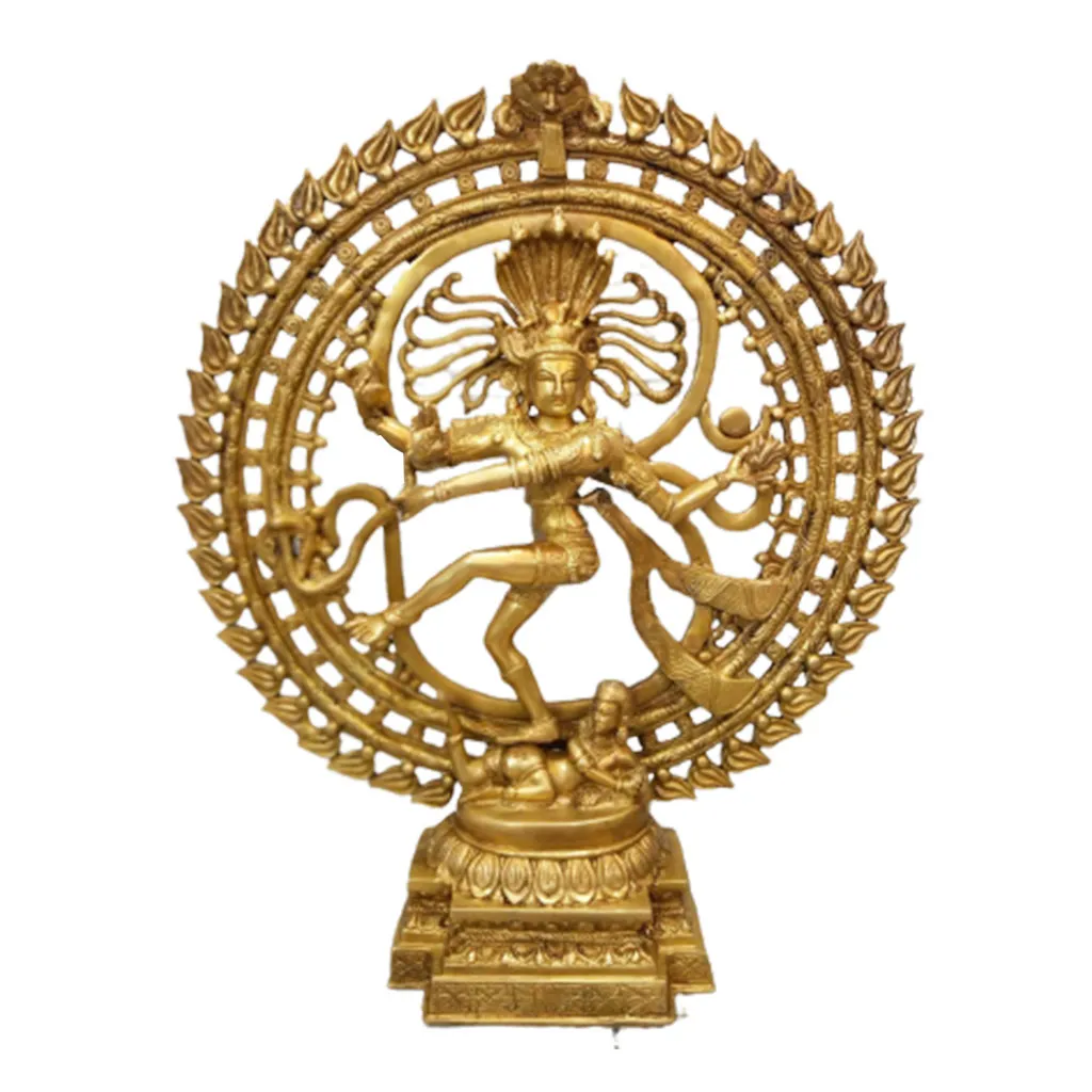 Brass Shiva Dancing Pose Natraja Statue For Home Decor