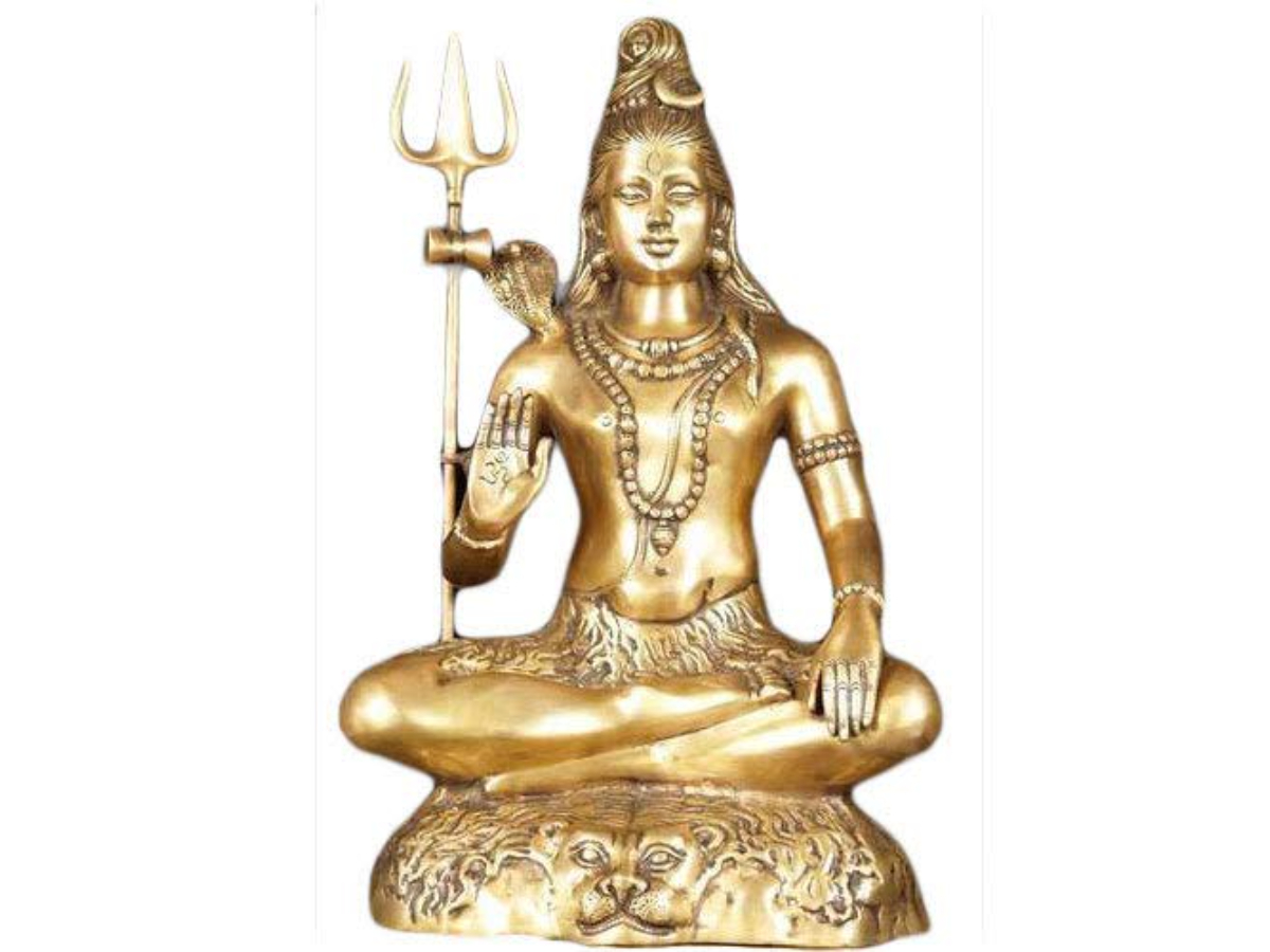 lord shiva brass statue