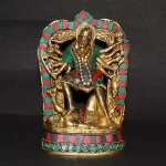 Brass Maa Kali Statue Adi Shakti Ma Goddess Murti Idol