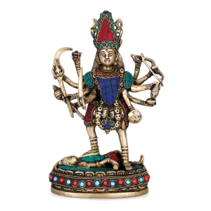 kali maa idol statue made of brass metal