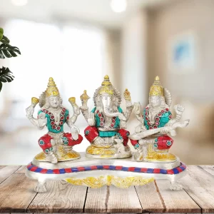 brass Ganesh, Laxmi, Saraswati idol online