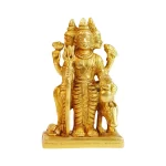 Brass Statue Trimurti Brahma Vishnu Mahesh Figurine Idol