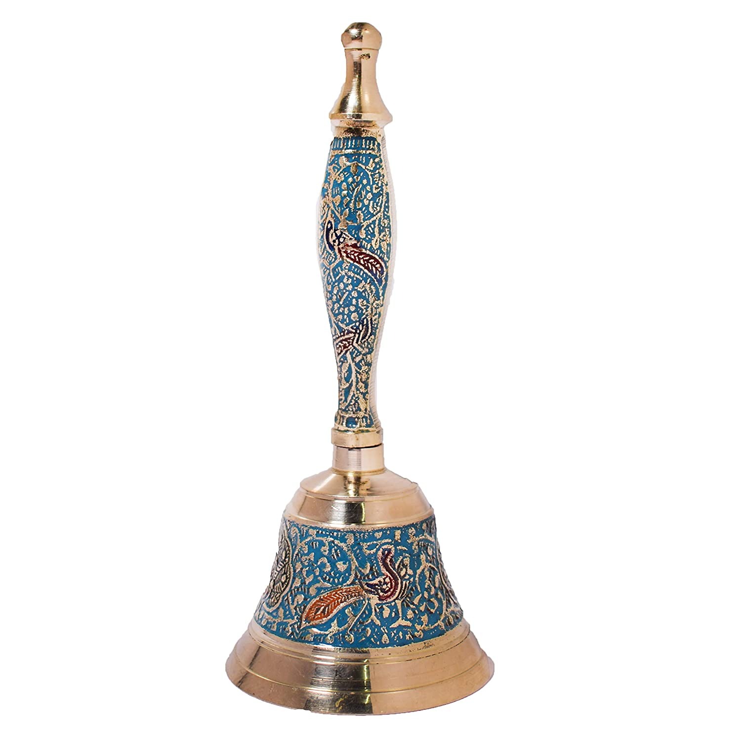 Brass Decorative Bell – Colourful Jingle Bell for Festivals