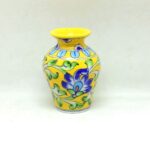 Blue Art Pottery Ceramic Unique Handmade Decorative Vase