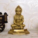 Brass Sitting Hanuman Idol
