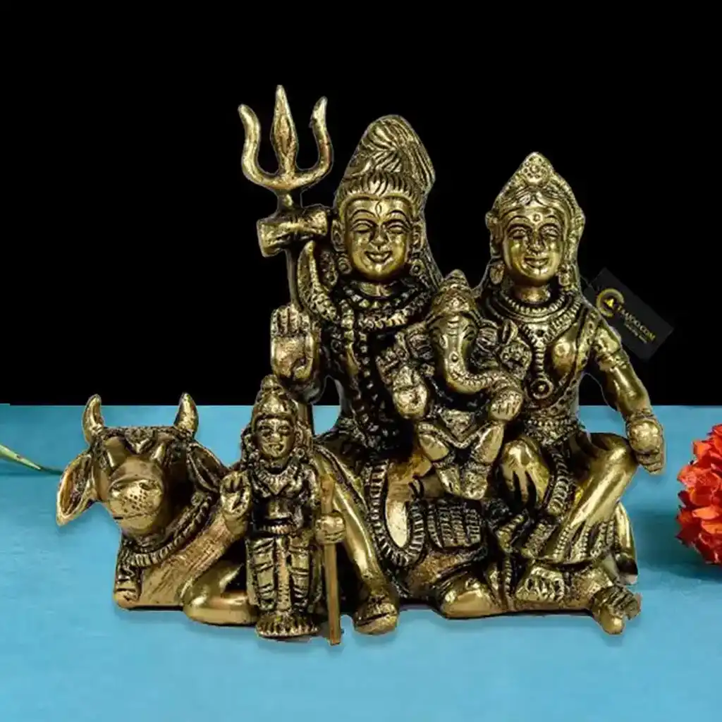 Brass Shiva Parvati, Brass Shiv Parivar, ShivaShankar Parvati Ganesh