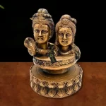 Brass Shiva and Parwati Idol Lingam Decorative Showpiece