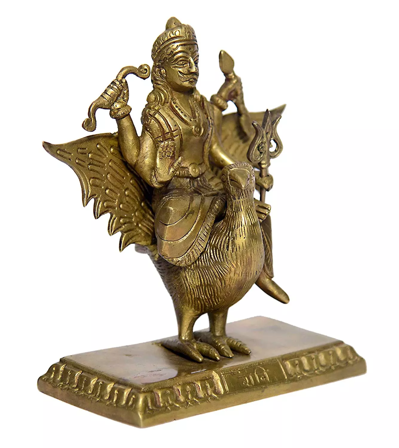 Kalarambh Brass Shani Dev Idol God Shani Maharaj Idol Murti For Home Temple Taajoo