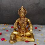 Handcrafted Brass Blessing Hanuman Idol