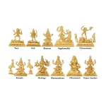 Mata Dus Mahavidiya Idol in Brass – Set Of 10 Idols