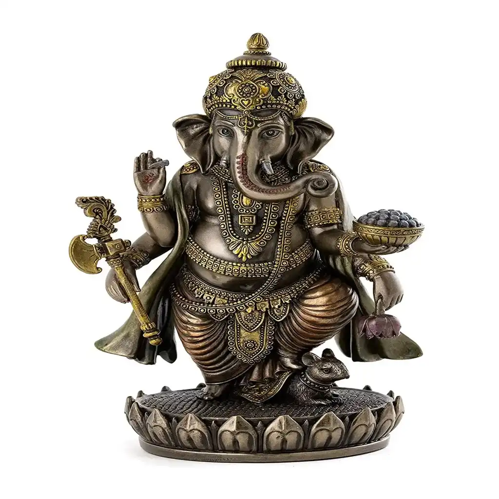 Standing Ganesha Hindu Lord of Success Statue Sculpture