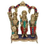 Brass Rama Darbar with Sita Laxman Hanuman God idol in Ayodhya