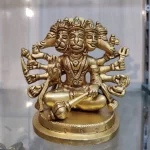 Brass Lord Hanuman STAUTE PANCHMUKHI Hanuman Idol