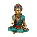 Shri Hanuman Ji Brass Statue Idol Multi Color Hanuman Murti