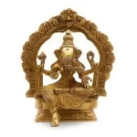 Taajoo’s Handmade Brass Brass Vinayaki Ganesh Idol (20CM)