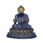 Medicine Buddha Seated on Double Lotus Blue Colour