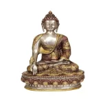 Brass Sitting Buddha Statue Idol For Temple