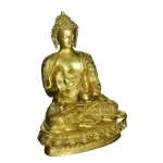 Buddha Brass Statue Designer Sculpture in Yellow Unique Gift and showpiece