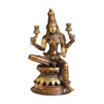 Goddess Laxmi Statue Brass Idol  Worship Indian Pooja Decor