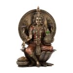 Lakshmi Statue Sitting on lotus. Hindu Mother goddess