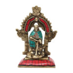 Decor Indian God Brass Idol Shirdi Sai Baba Religious Gifts