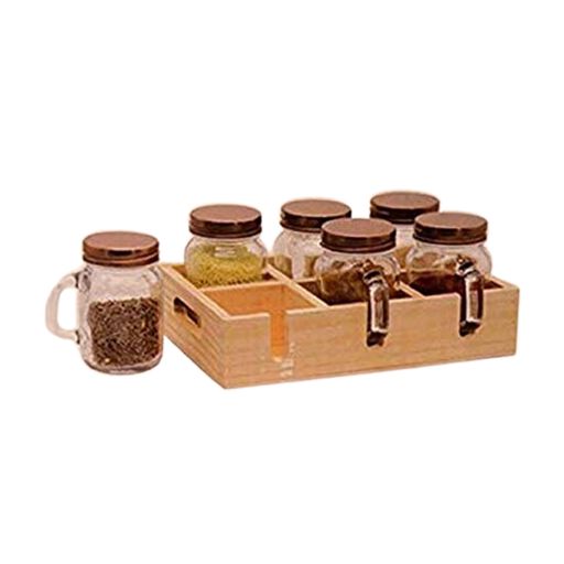 Spice Rack Masala Jar Glass Spice Jars