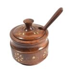 Wooden Sugar Pot, Salt Pot, Spice Pot & Multi use Pot, Jar, Containers