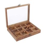 Wooden Masala Spice Box Sheesham 12 compartments