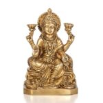 Lakshmi Goddess Statue Brass | Laxmi Idol for Home Temple