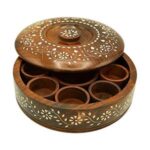 Wooden Sugar Salt Container Spice Box Jar Bowl Spice Pot Suger Salt Pot For Dinning Table Long Lasting Item