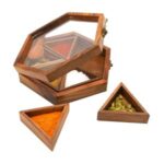 Wooden Masala Box| Spice Rack| Spice Jar| Masala Dabba| Multipurpose Spice Box|