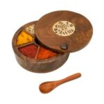 Sheesham Wooden Masala Box – Anjarai Petti