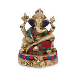 Brass Shubh Labh Writing Ganesha for Home Decor