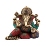 Brass Ganesha Murti Idol Statue in Blessing Pose