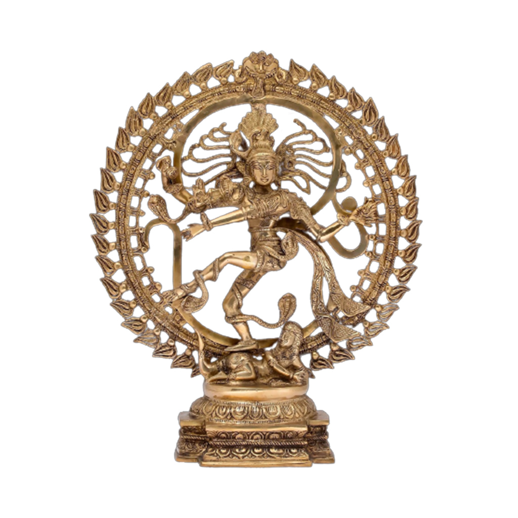 Brass Dancing Lord Shiva Natraja Sculpture For Home Decor And Gifting