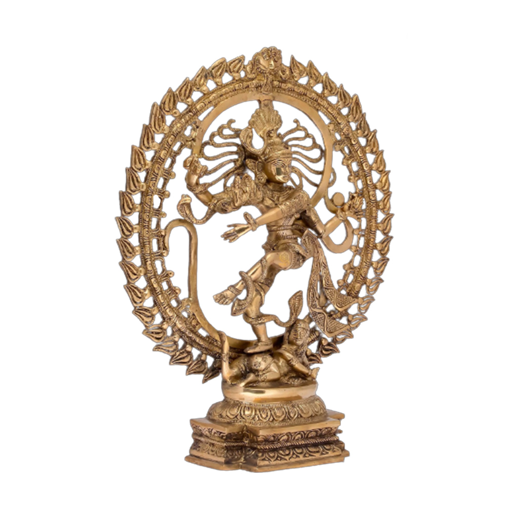 Brass Lord Shiva Dancing Natraj Murti Nataraja Shiv Statue