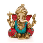 Pagdi Ganesha Idols Brass Blessing Ganesha Statue
