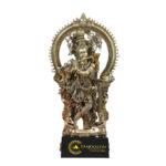 TAAJOO Brass Manmohaka Murlidhara (Lord Krishna) For Home Decor Pooja Religious Showpiece
