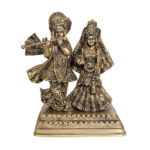 TAAJOO Brass Radha Krishna Standing on Base Decorative Showpiece For Home Decor