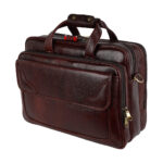 Brown Colored Security Zipper Lock Briefcase Bag for Men