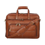 Brown Color Leather Laptop Bag for Men