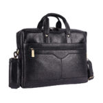 Leather 20 L Laptop Briefcase for Men