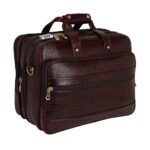 Leather Laptop Bags for Men Office Use with Expandable Size