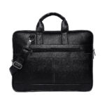 Men’s Black Synthetic Leather Briefcase Best Laptop Messenger Bag Satchel for Men