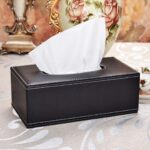 Leather Tissue Box Holder for Home Office Car
