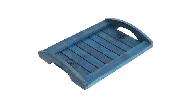 Distress Blue 14 Inch Steam Serving Tray