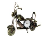Iron Painted Bullet Table Clock